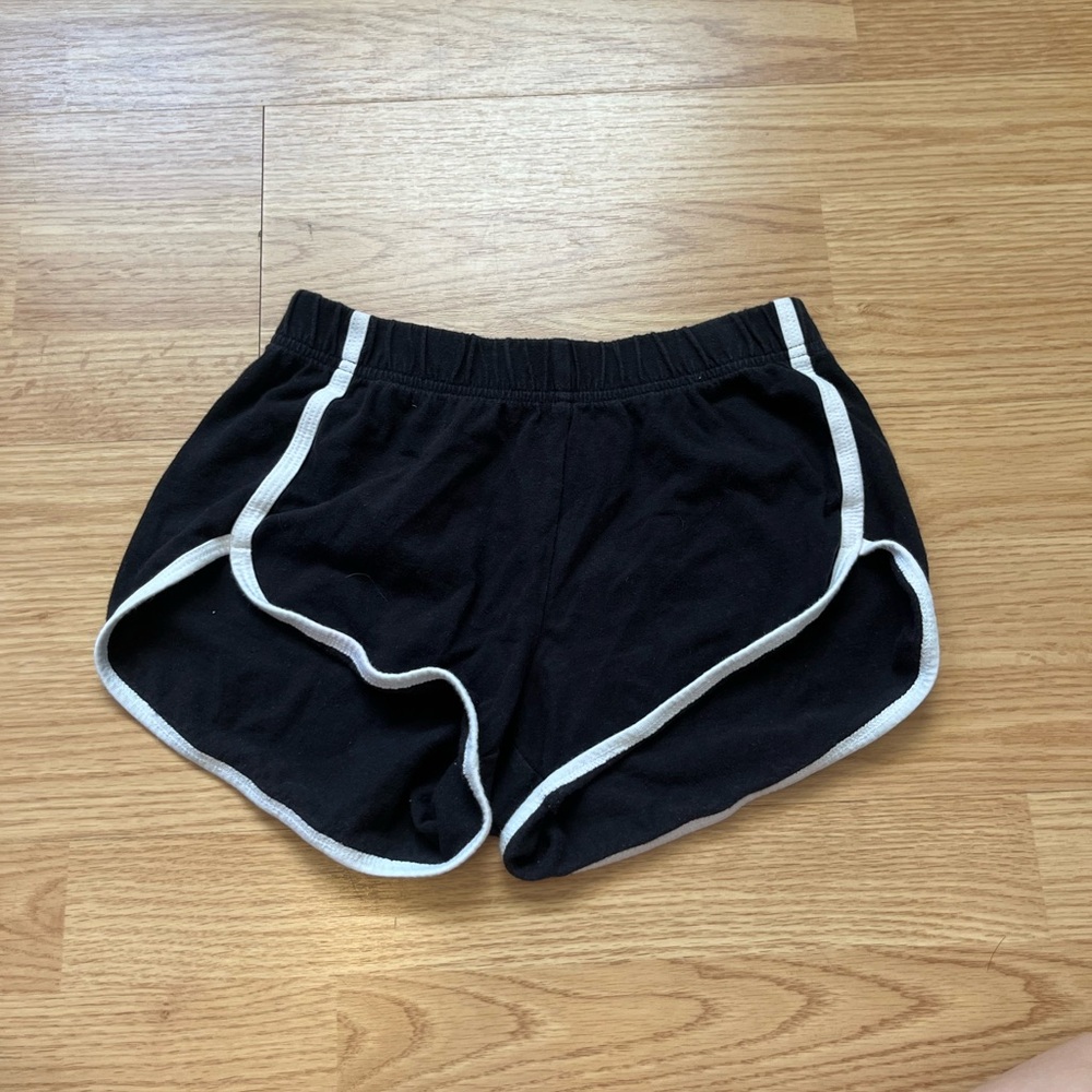 Aeropostale Black Athletic Shorts with White Trim